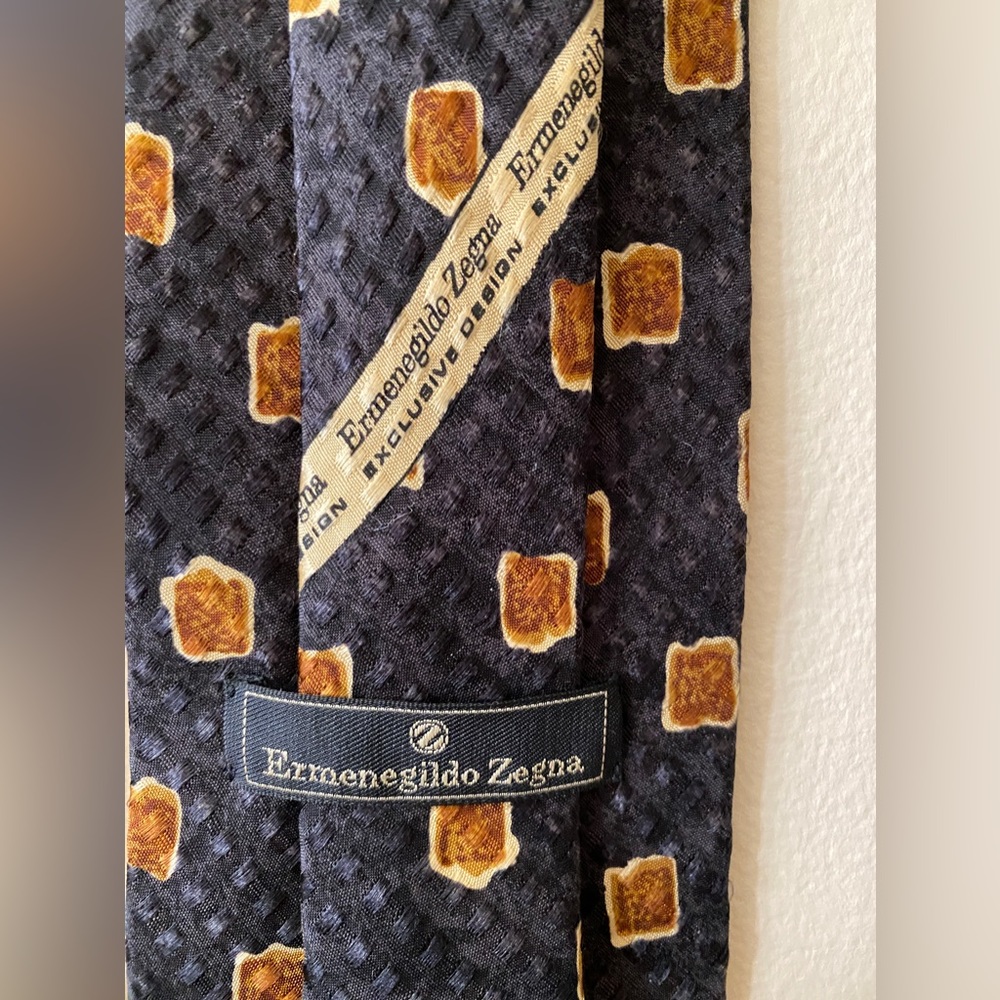 Ermenegildo Zegna Silk Tie Made in Italy pack of three - Picture 10 of 17